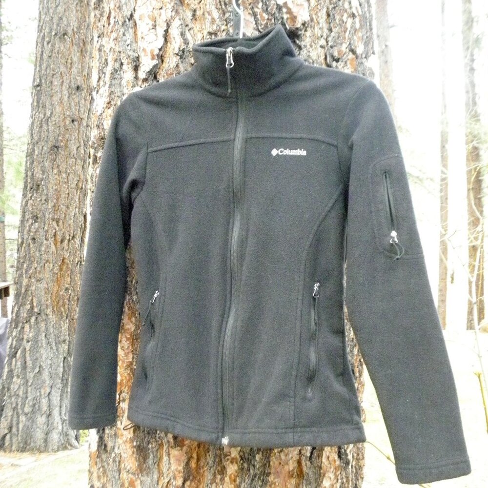 Columbia black fleece jacket Women's XS